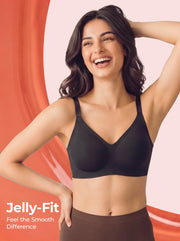 Tweens Jelly-Fit Bonded Bra (Black)