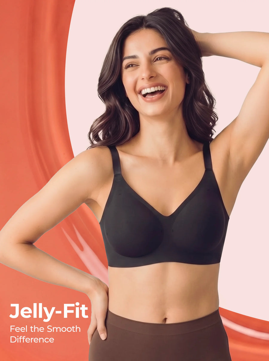 Tweens Jelly-Fit Bonded Bra (Black)