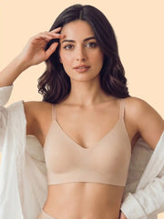Cotton Non-Padded Full Coverage Bonded Bra (SB-935-Skin)