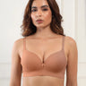 Cotton Non-wired Maximiser Push-Up Bonded Bra (Level-2 Padding) with 3/4th Coverage (SB-97015) (Fawn) (GB)