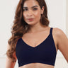 Cotton Padded Full Coverage Bonded Bra (SB-938-Navy) (GB)