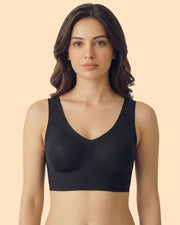 Polyamide Padded Slip on Bra (TW-SB-985) (Black)