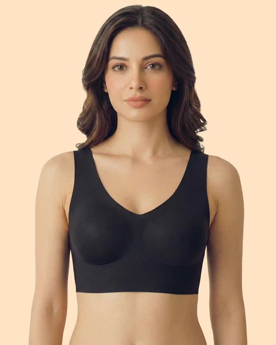 Polyamide Padded Slip on Bra (TW-SB-985) (Black)