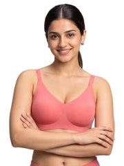 Tweens Cotton Jelly-Fit Bra | Padded (Coral)