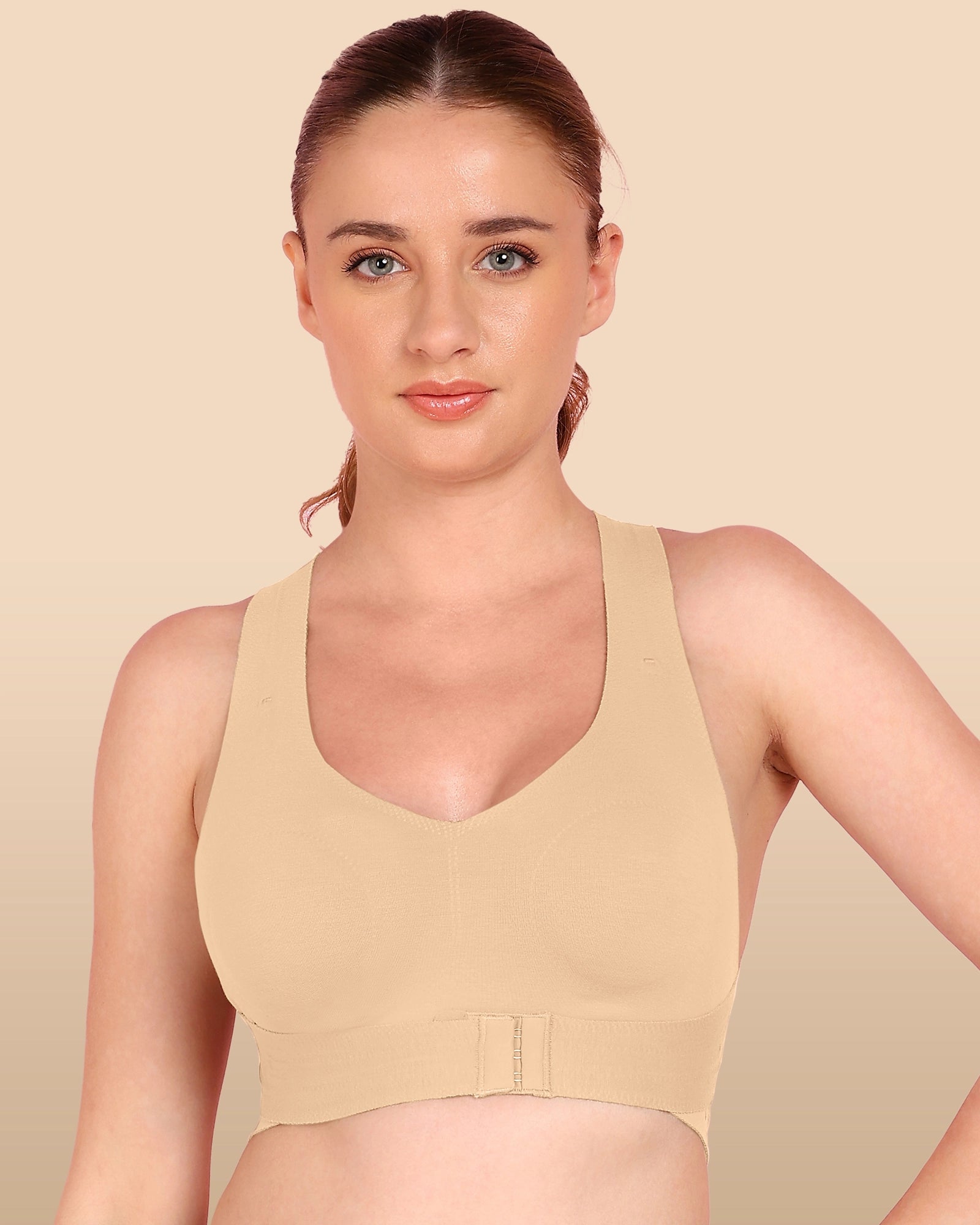 Tweens Bonded Breathable Cotton Non-Padded Gym Bra with Posture Support (TW-SB-995)
