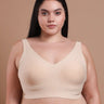 Tweens Bonded Breathable Cotton Plus-Size Padded Full-Coverage Bra (SB-918-Skin) (MR)