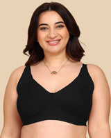 Tweens Bonded Breathable Cotton Plus-Size Non-Padded M-Frame Minimiser with Hidden Concealer (SB-9303)