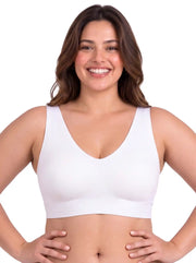 Tweens Cotton Jelly-Fit Plus-Size Bra | Non-Padded (White)