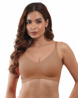 Cotton Padded Full Coverage Bonded Bra (SB-938-Fawn) (GB)