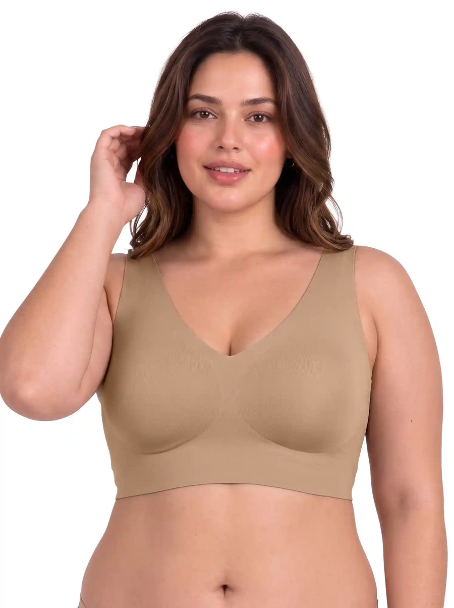 Tweens Cotton Jelly-Fit Plus-Size Bra | Padded (Fawn)