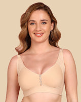 Tweens Bonded Breathable Cotton Plus-Size Non-Padded M-Frame Minimiser with Hidden Concealer (SB-9303)