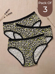 Tweens Cotton High Coverage Mid Waist Hipster Panty with Ultra Soft Waistband  (Tweens -4005)