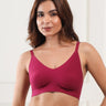 Cotton Non-Padded Full Coverage Bonded Bra (SB-935-Wine) (GB)