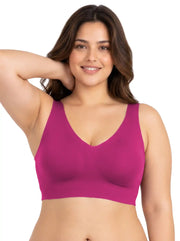 Tweens Cotton Jelly-Fit Plus-Size Bra | Padded (Wine)