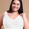 Tweens Bonded Breathable Cotton Plus-Size Padded Full-Coverage Bra (SB-918-White) (MR)