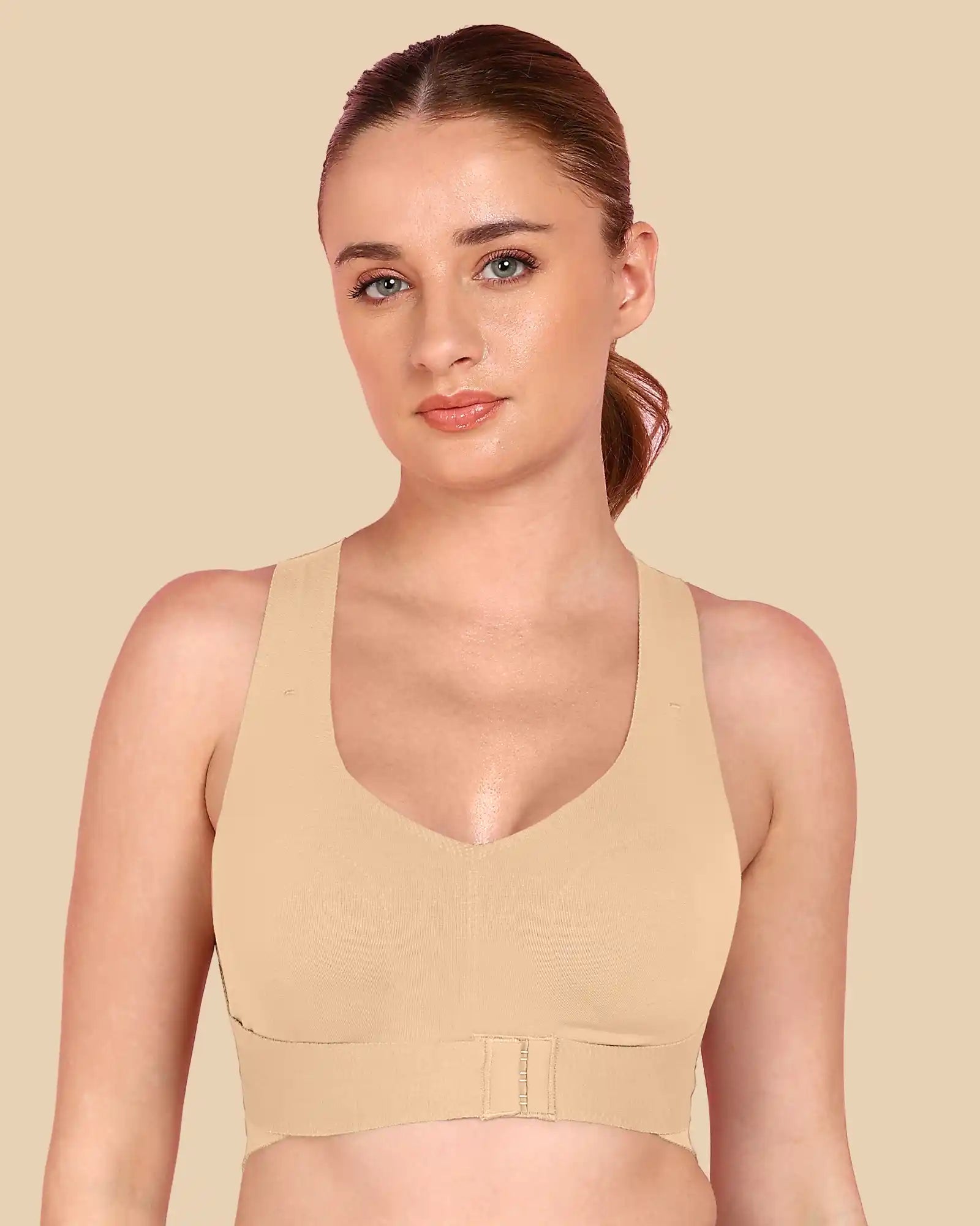 Tweens Bonded Breathable Cotton Non-Padded Gym Bra with Posture Support (TW-SB-995)