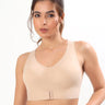 Bonded Gym Bra with Crisscross Back | Padded | Soft Polyamide (TW-SB-987-SKIN) (GB)