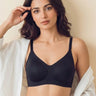 Polyamide Padded Full Coverage Bonded Bra (SB-968)(Black)(3@1399)