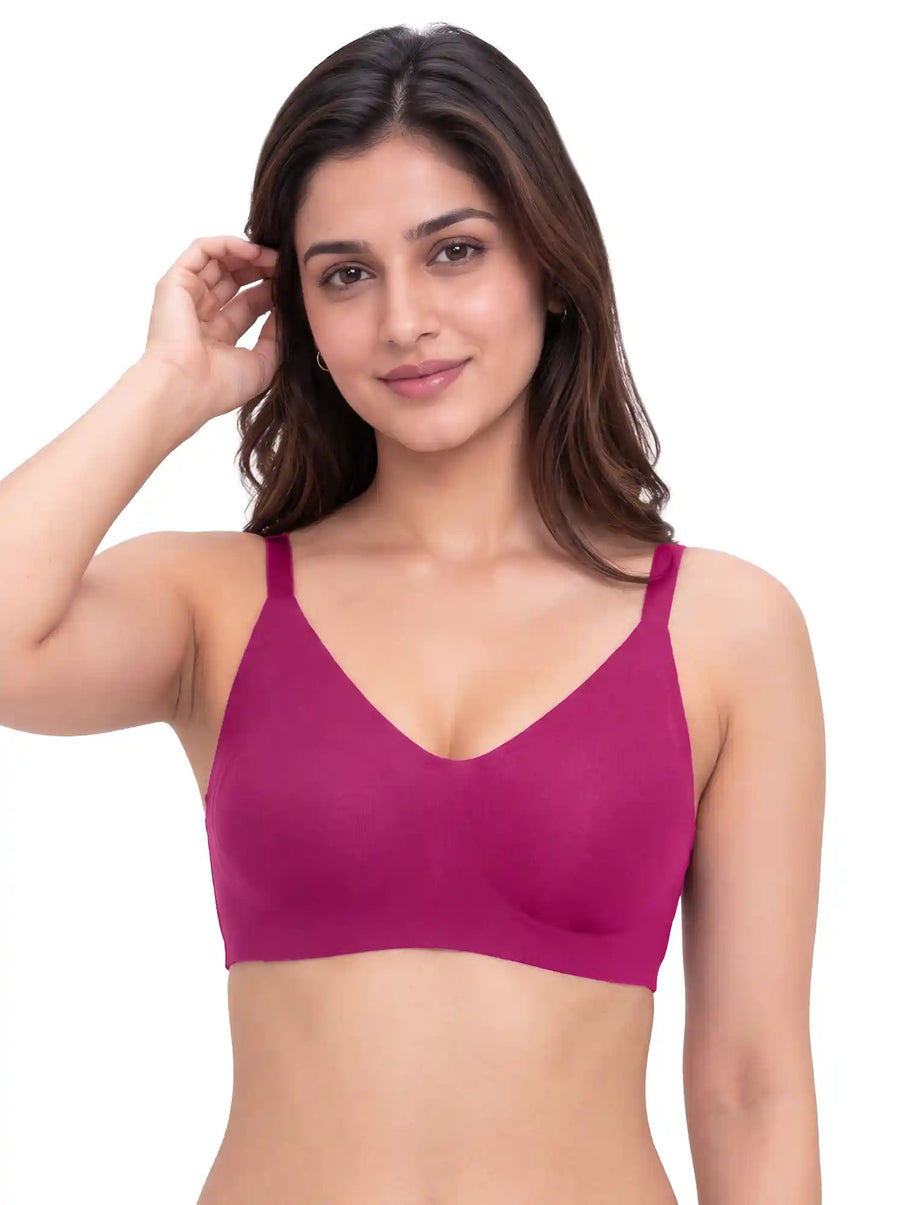 Tweens Cotton Jelly-Fit Bra | Non-Padded (Wine)