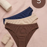 Cotton Medium Coverage Bikini Cut Panty with Soft Waistband (Pack of 5)(TW-71) (3 Skin+1 Coffee+1 Navy Blue)