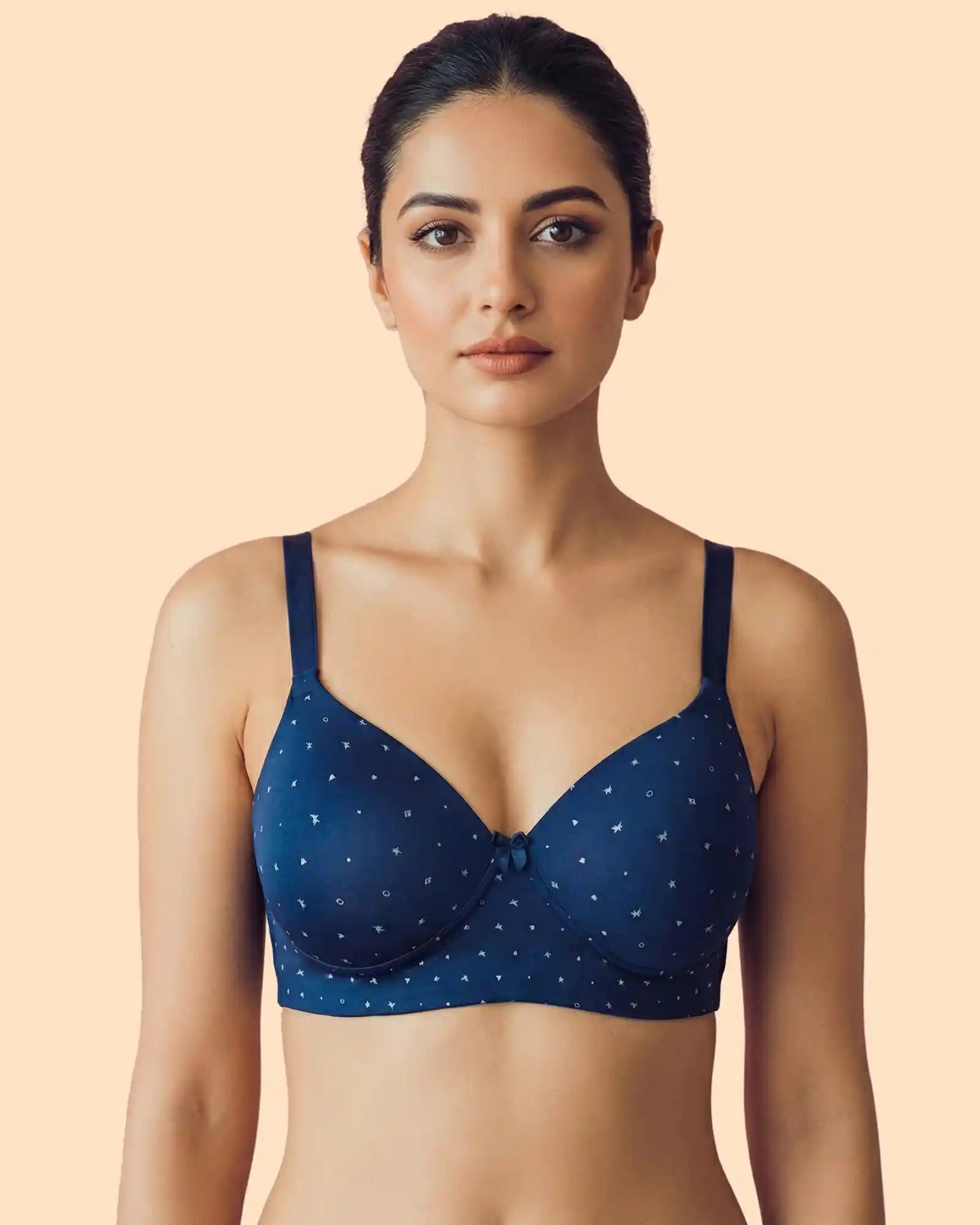 Everyday Basic Printed Padded Bonded Bra (TW-SB-59929)