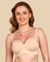 Tweens Bonded Demi-Cup Padded Cotton Spandex Bra (SB-91012)