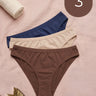 Cotton Medium Coverage Bikini Cut Panty with Soft Waistband (TW-71) (Coffee+Skin+Navy Blue)