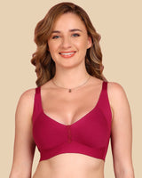 Tweens Bonded Breathable Cotton Plus-Size Non-Padded M-Frame Minimiser with Hidden Concealer (SB-9303)