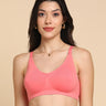 Tweens Bonded Breathable Cotton Padded Full-Coverage Bra (SB-938-Coral)
