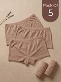 Cotton High Coverage Boy Shorts (TW-65)(Fawn)