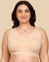 Tweens Bonded Breathable Cotton Plus-Size Full-Coverage Bra with Hidden Concealer (TW-SB-915)