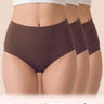 Polyamide Full Coverage High Waist Seamless Hipster Panty with Ultra Soft Inner Elastic Waistband  (TW-3001) (Coffee)