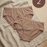 Cotton High Coverage Mid Waist Hipster Panty with Ultra Soft Waistband (TW-63-Fawn)(Pack Of 2)