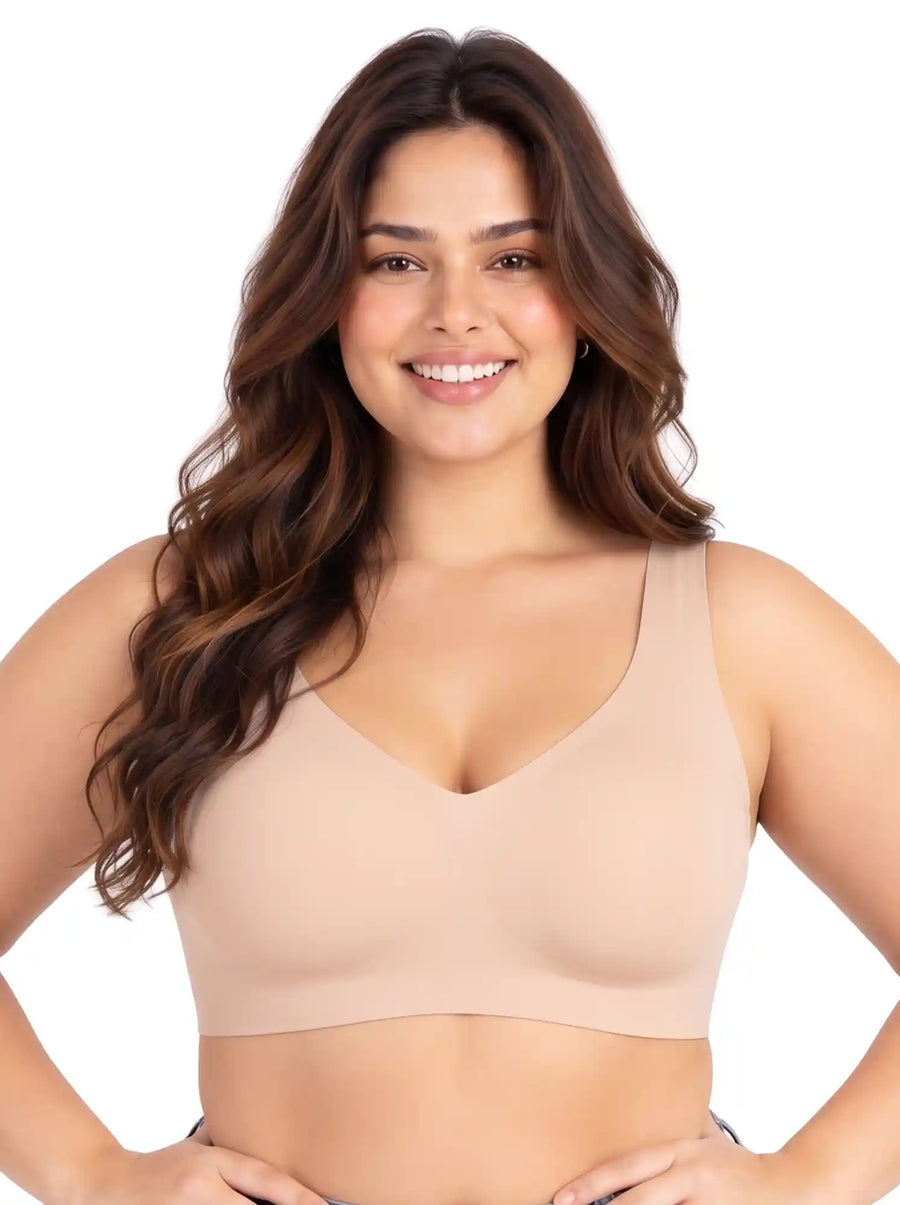 Tweens Cotton Jelly-Fit Plus-Size Bra | Padded (Skin)