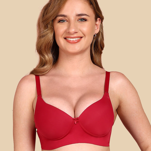 Tweens Bonded Polyamide Push-Up 3/4 Coverage Bra (Level 3 Padding) (SB-95301)