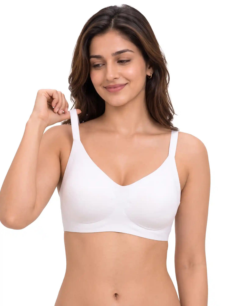 Tweens Cotton Jelly-Fit Bra | Non-Padded (White)