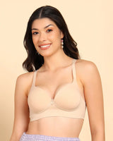 Tweens Invisi-Fit Cotton Bonded Seamless Push-Up Bra