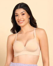 Tweens Bonded Breathable Cotton Push-Up 3/4-Coverage Bra (Level 3 Padding) (SB-93510)