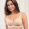 Cotton Non-wired Push-Up Bonded Bra (Level-3 Padding) with 3/4th Coverage (SB-93510) (Skin) (GB)