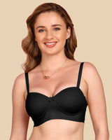 Tweens Bonded Demi-Cup Padded Cotton Spandex Bra (SB-91012)