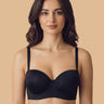 Tweens Bonded Demi-Cup Padded Cotton Spandex Bra (SB-91012)(Black)