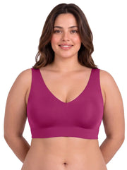 Tweens Cotton Jelly-Fit Plus-Size Bra | Non-Padded (Wine)