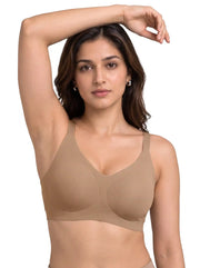 Tweens Cotton Jelly-Fit Bra | Non-Padded (Fawn)