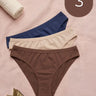 Cotton Medium Coverage Bikini Cut Panty with Soft Waistband (TW-71) (Coffee+Skin+Navy Blue)