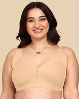 Tweens Bonded Breathable Cotton Plus-Size Non-Padded M-Frame Minimiser with Hidden Concealer (SB-9303)
