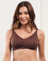Polyamide Padded Full Coverage Bonded Bra (SB-968)(Coffee) (GB)