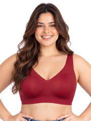 Tweens Cotton Jelly-Fit Plus-Size Bra | Padded (Red)
