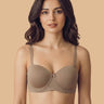Tweens Bonded Demi-Cup Padded Cotton Spandex Bra (SB-91012)(Fawn)