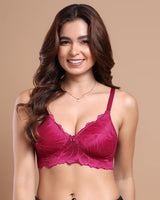 Cotton Padded Bonded Lace Bra (TW-SB-5801) (GB)