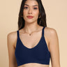 Tweens Bonded Breathable Cotton Padded Full-Coverage Bra (SB-938-Navy)